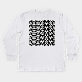 Radioactive Wall White Pattern Kids Long Sleeve T-Shirt